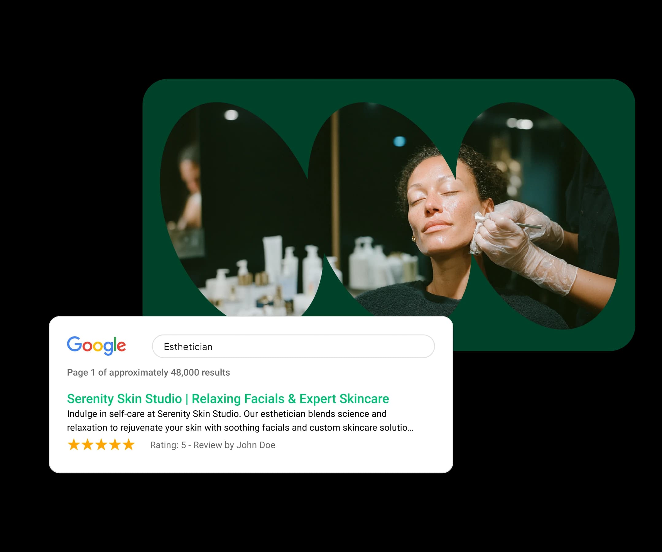 Show up in search beauty